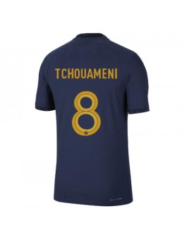 Frankrike Aurelien Tchouameni #8 Replika Hemmakläder VM 2022 Kortärmad